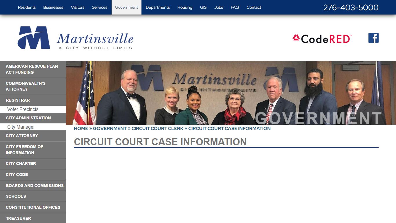 Circuit Court Case Information - City of Martinsville Virginia